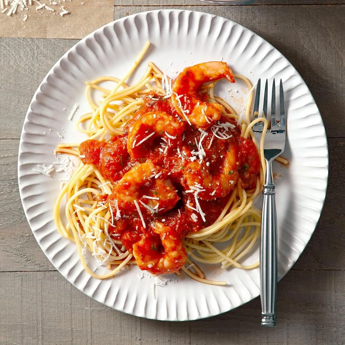 Shrimp Marinara Spaghetti
