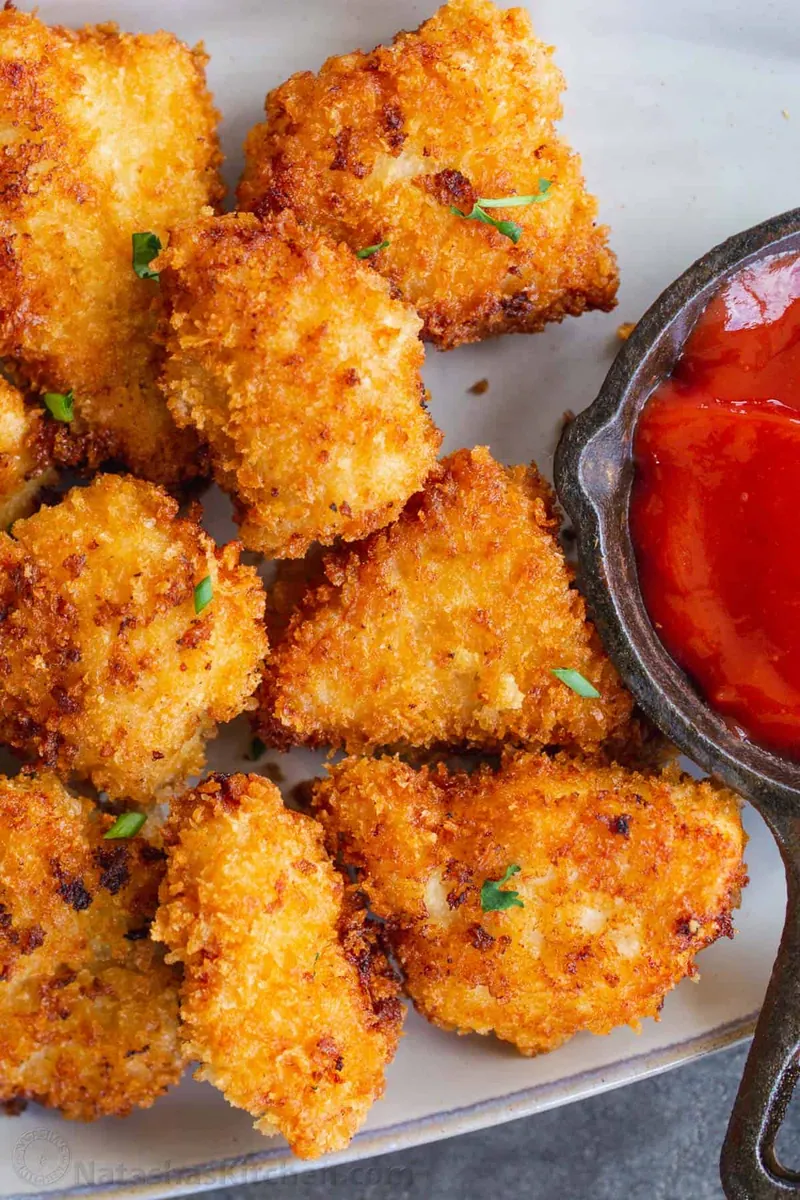 Popcorn Chicken with bread crumbs