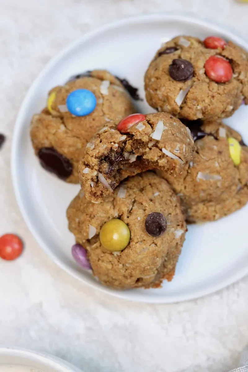 Almond Flour Monster Cookies