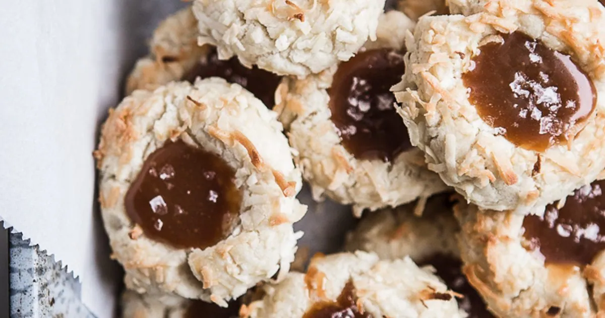 Coconut Thumbprint Cookies