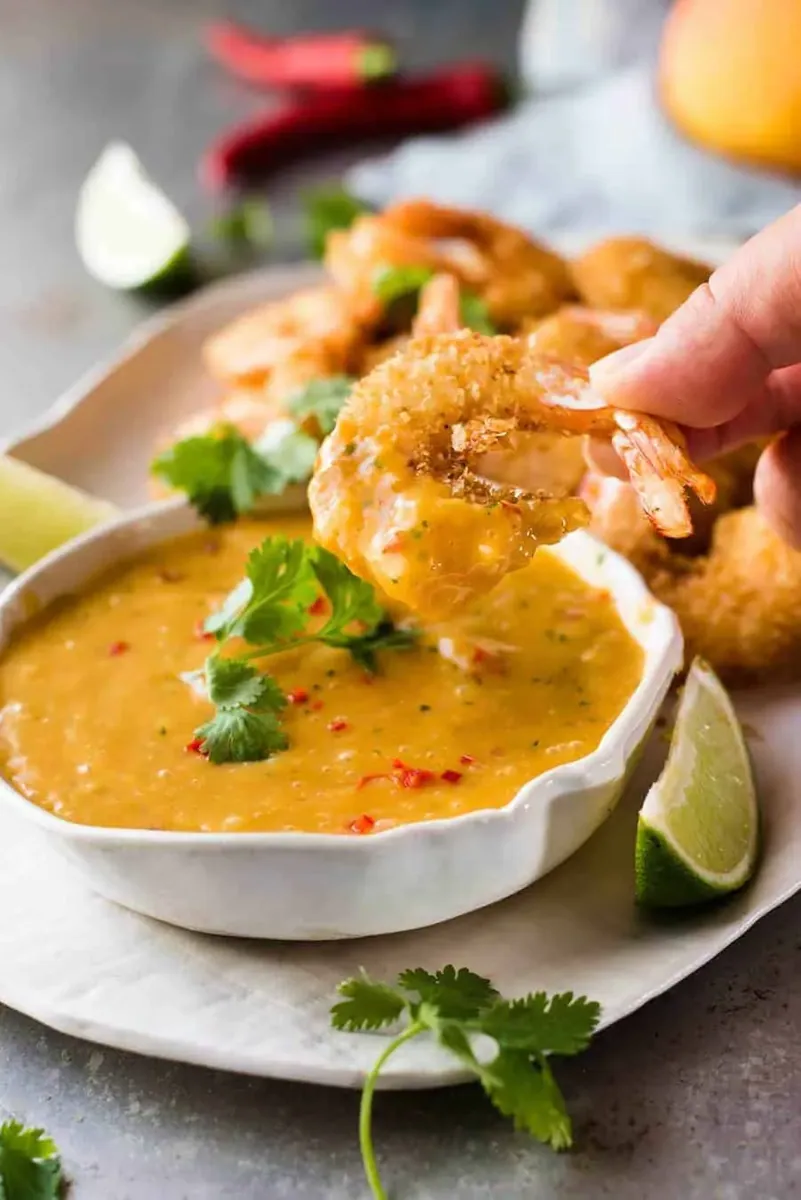 Coconut Shrimp with Mango Sauce
