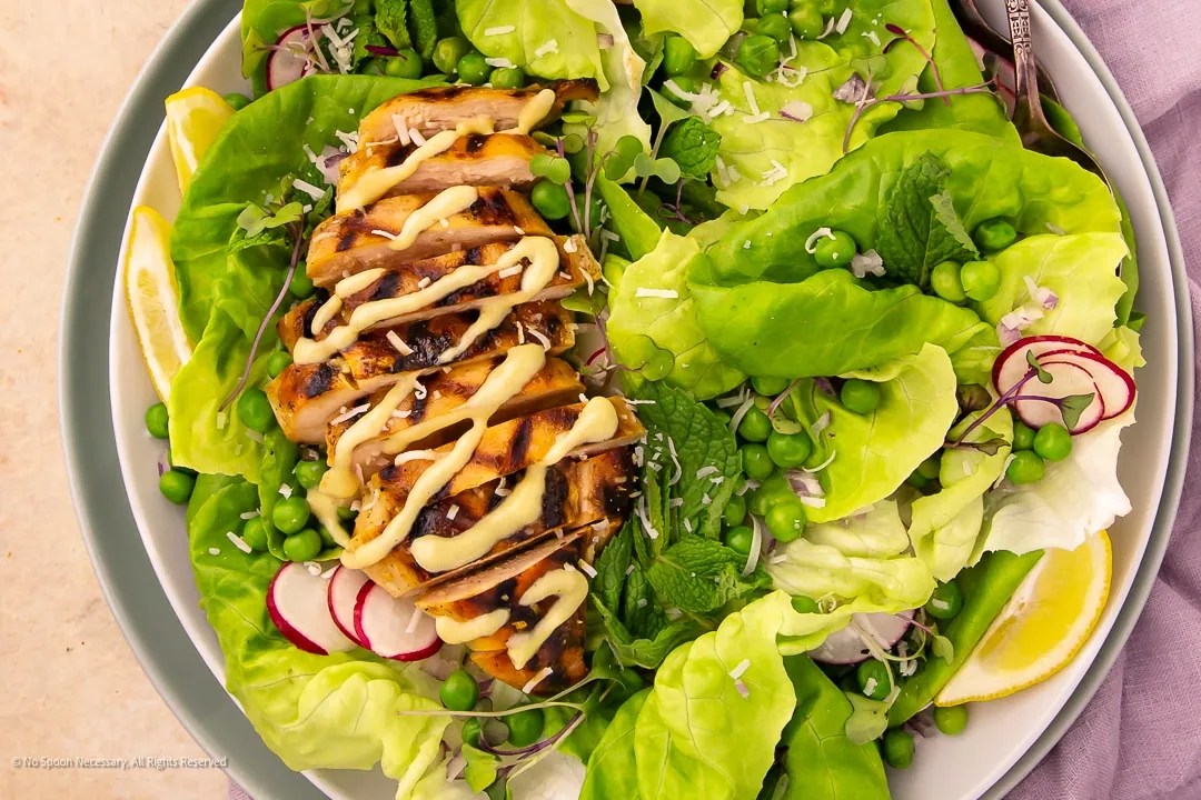 Chicken Pea Lettuce Salad