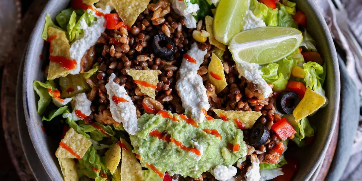 Lentil Taco Salad