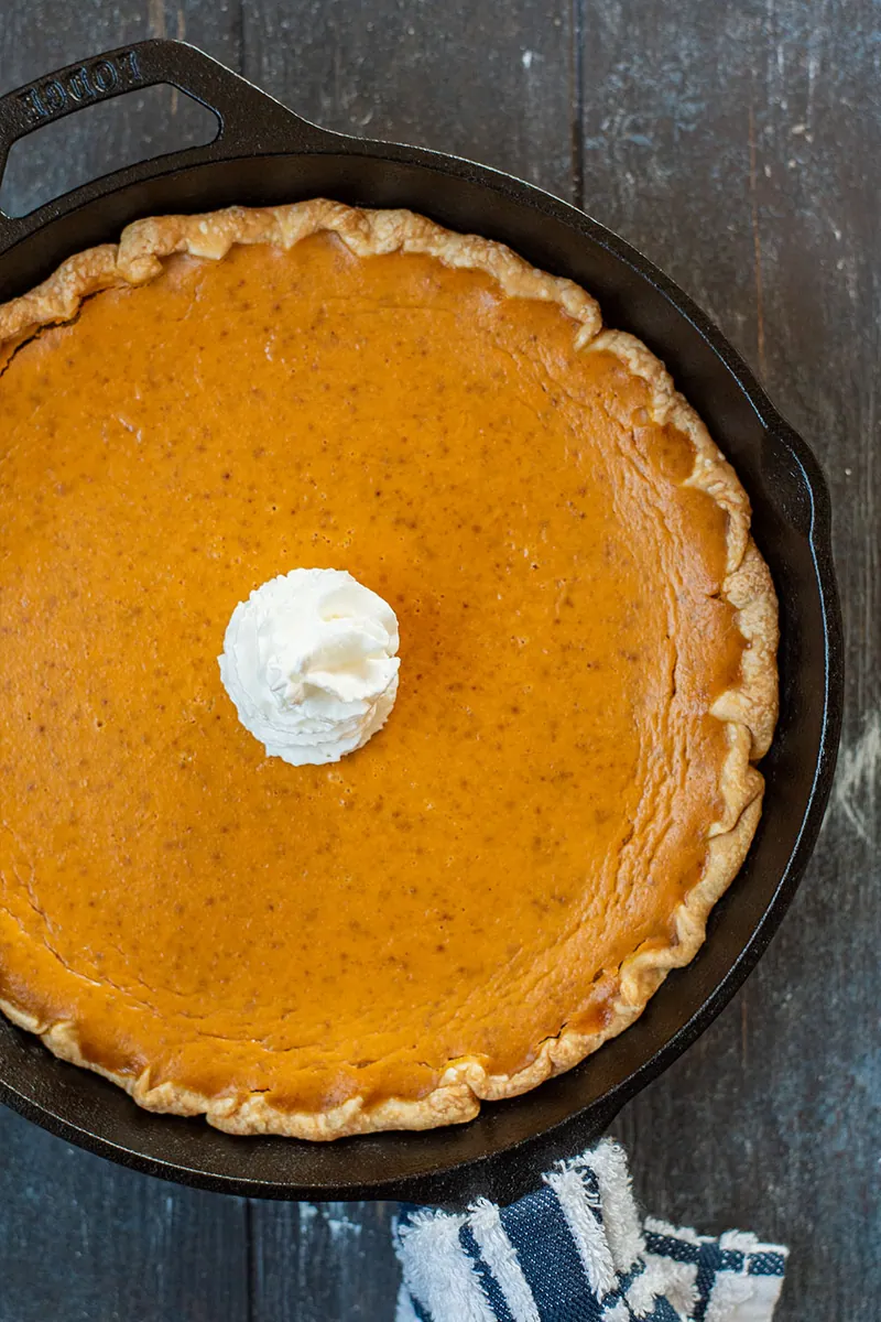 Skillet Pumpkin Pie