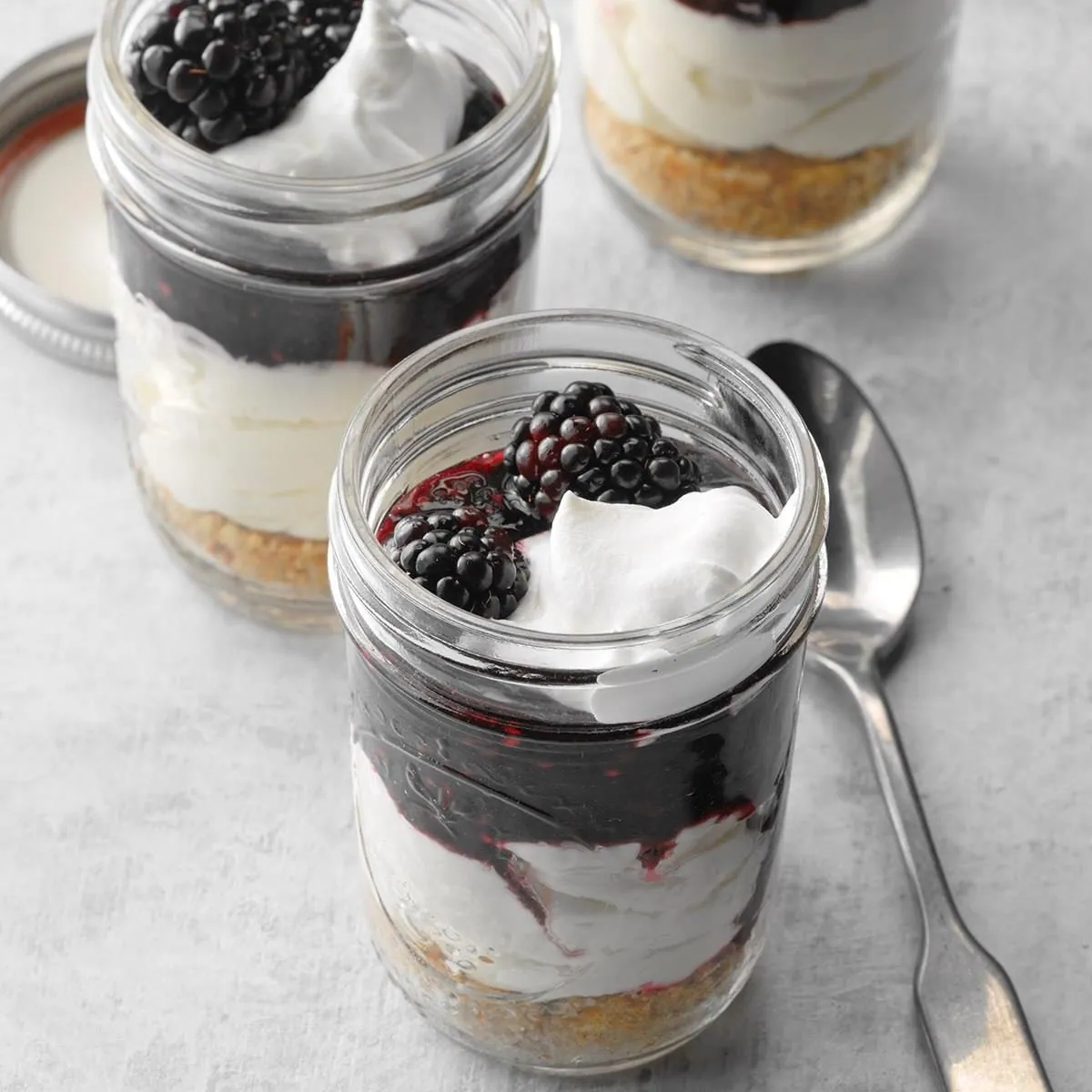 Blackberry White Chocolate Cups