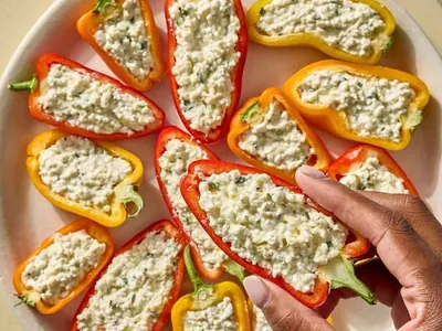Cottage Cheese Stuffed Peppers
