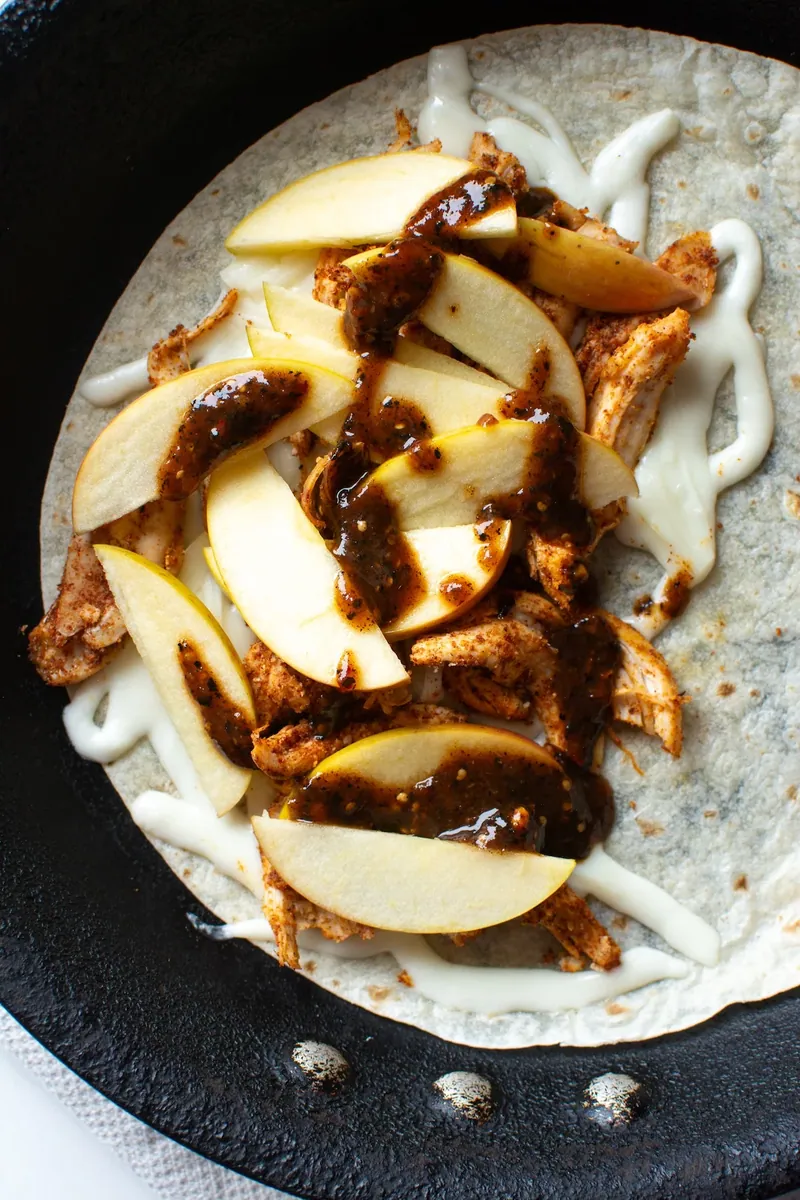 Chicken Apple Quesadillas