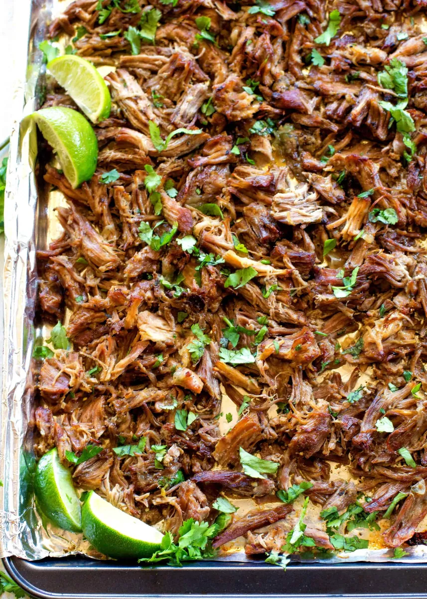 Pork Carnitas with onions