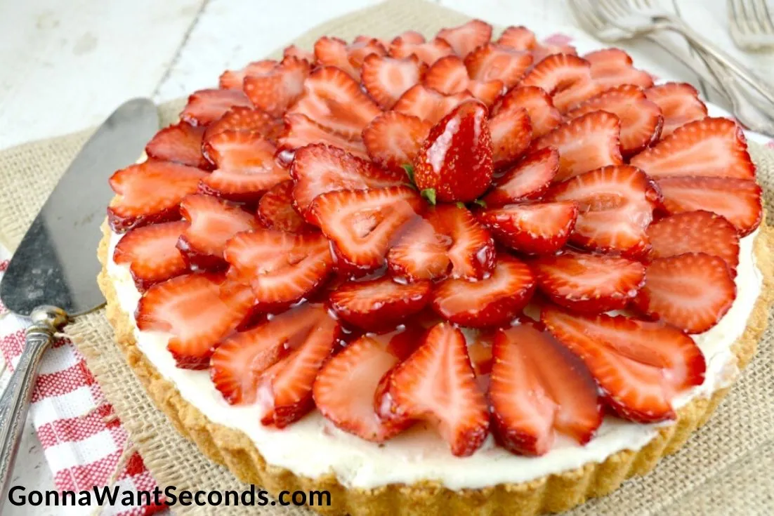 Strawberry White Chocolate Tart
