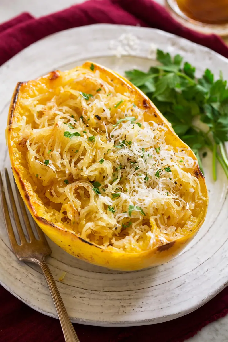 Roasted Parmesan Spaghetti Squash