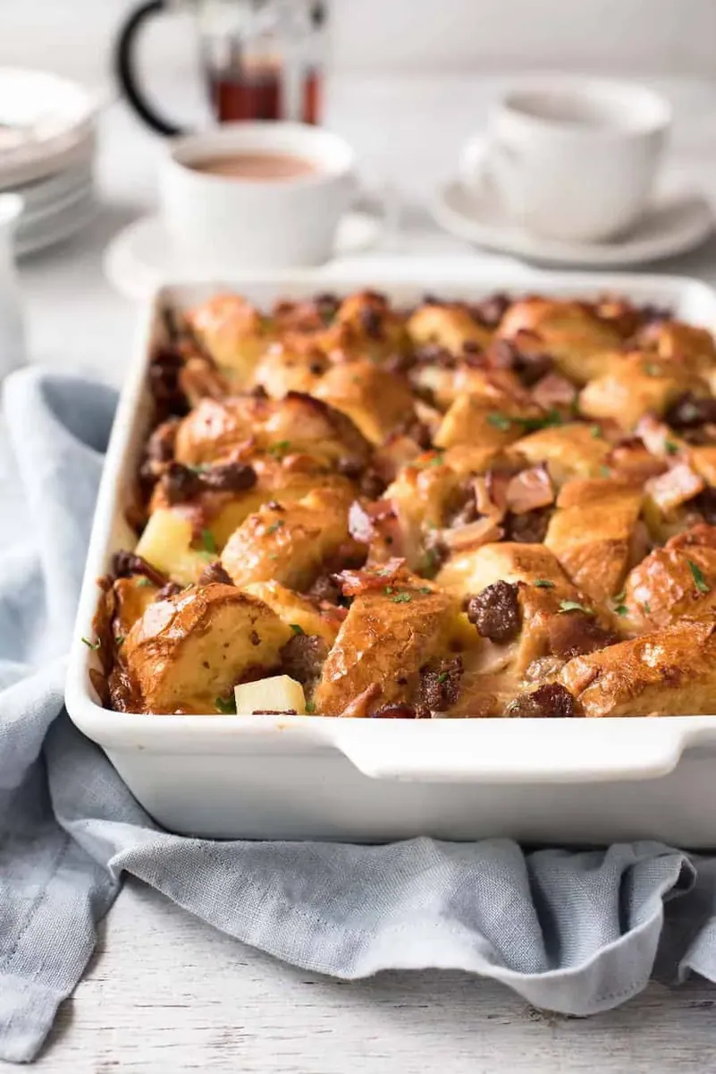 Sausage Bacon Breakfast Casserole