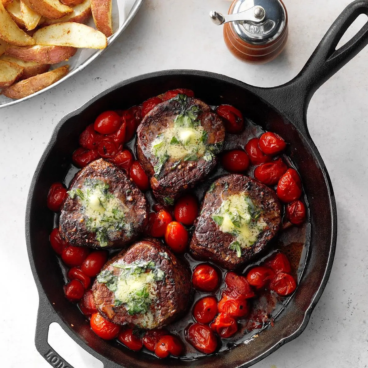 Basil Butter Steaks