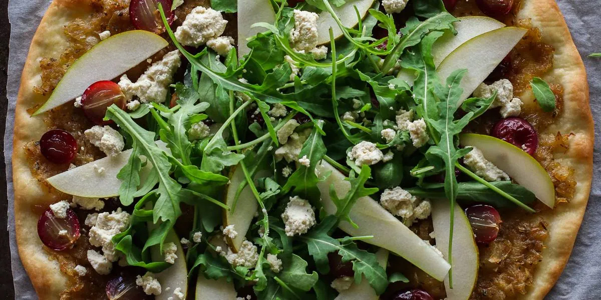 Fruit Feta Pizza