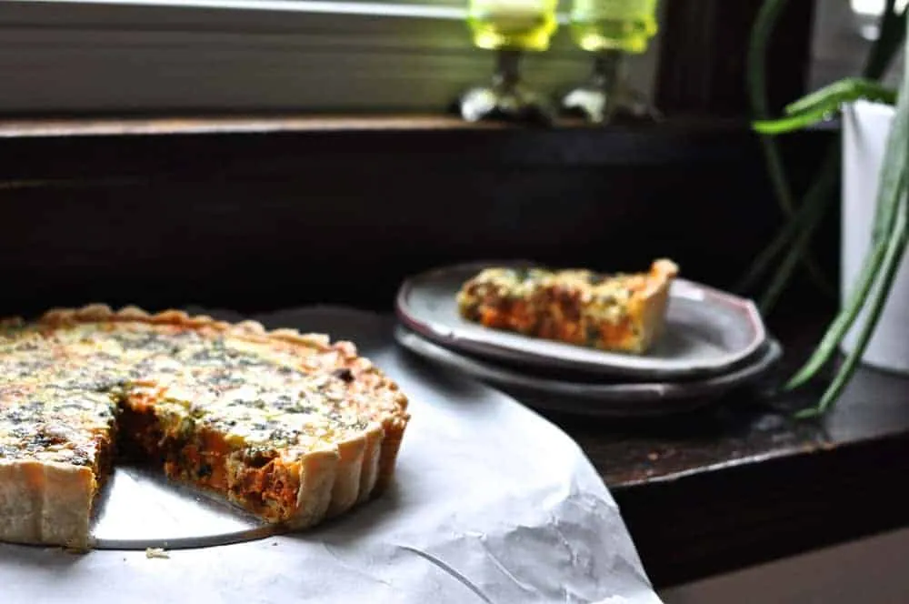 Sweet Potato Chorizo Quiche
