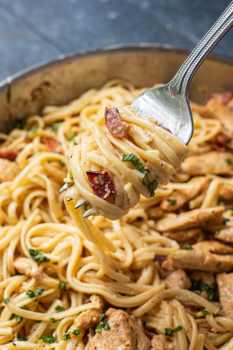 Creamy Chicken Carbonara