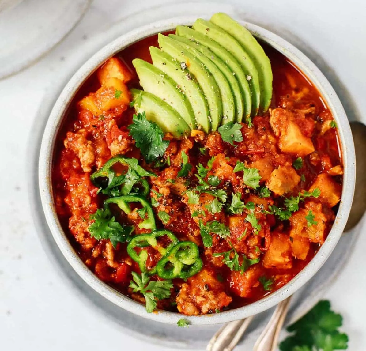 Sweet Potato Turkey Chili