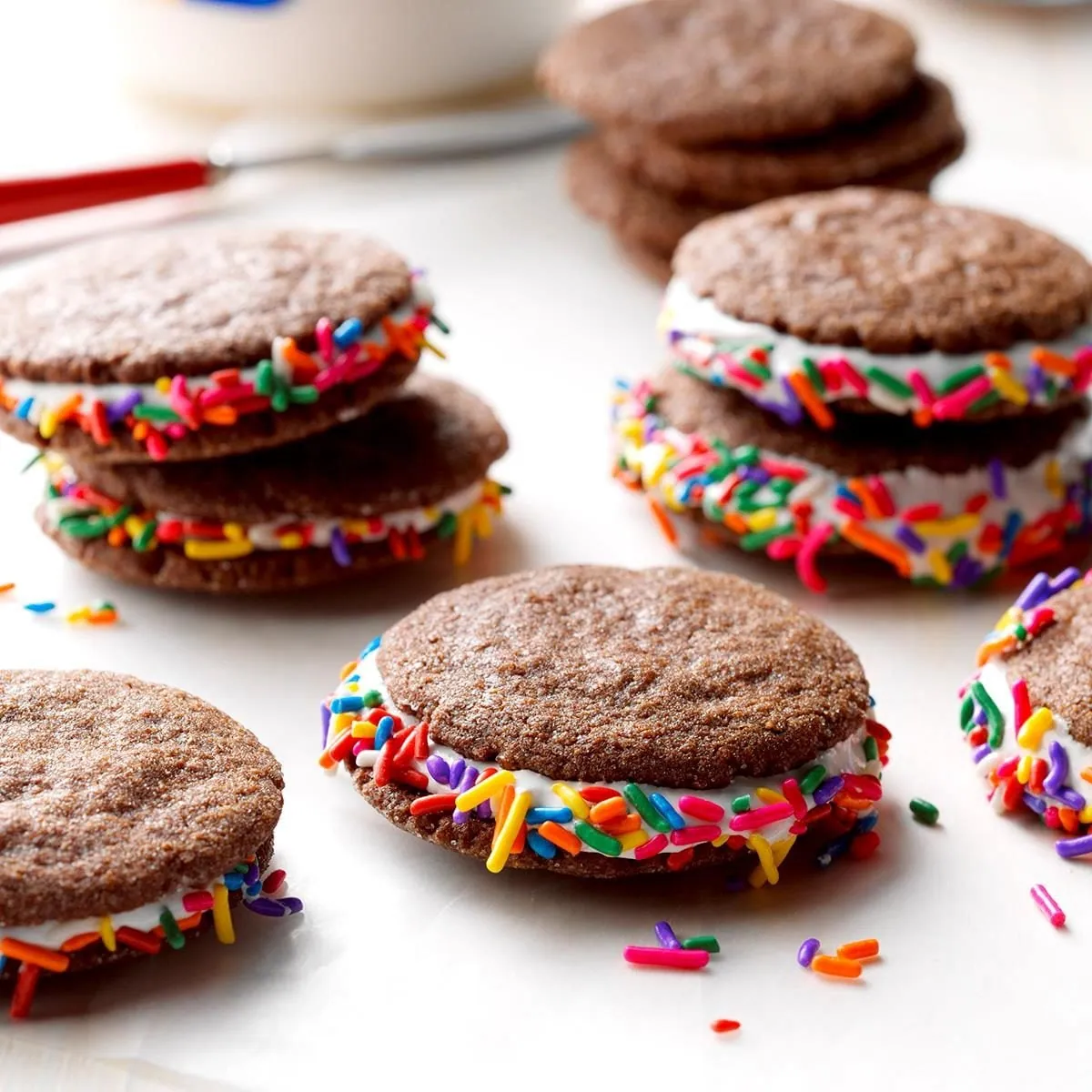 Rainbow Marshmallow Cookies