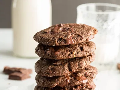 Double Chocolate Chunk Cookies