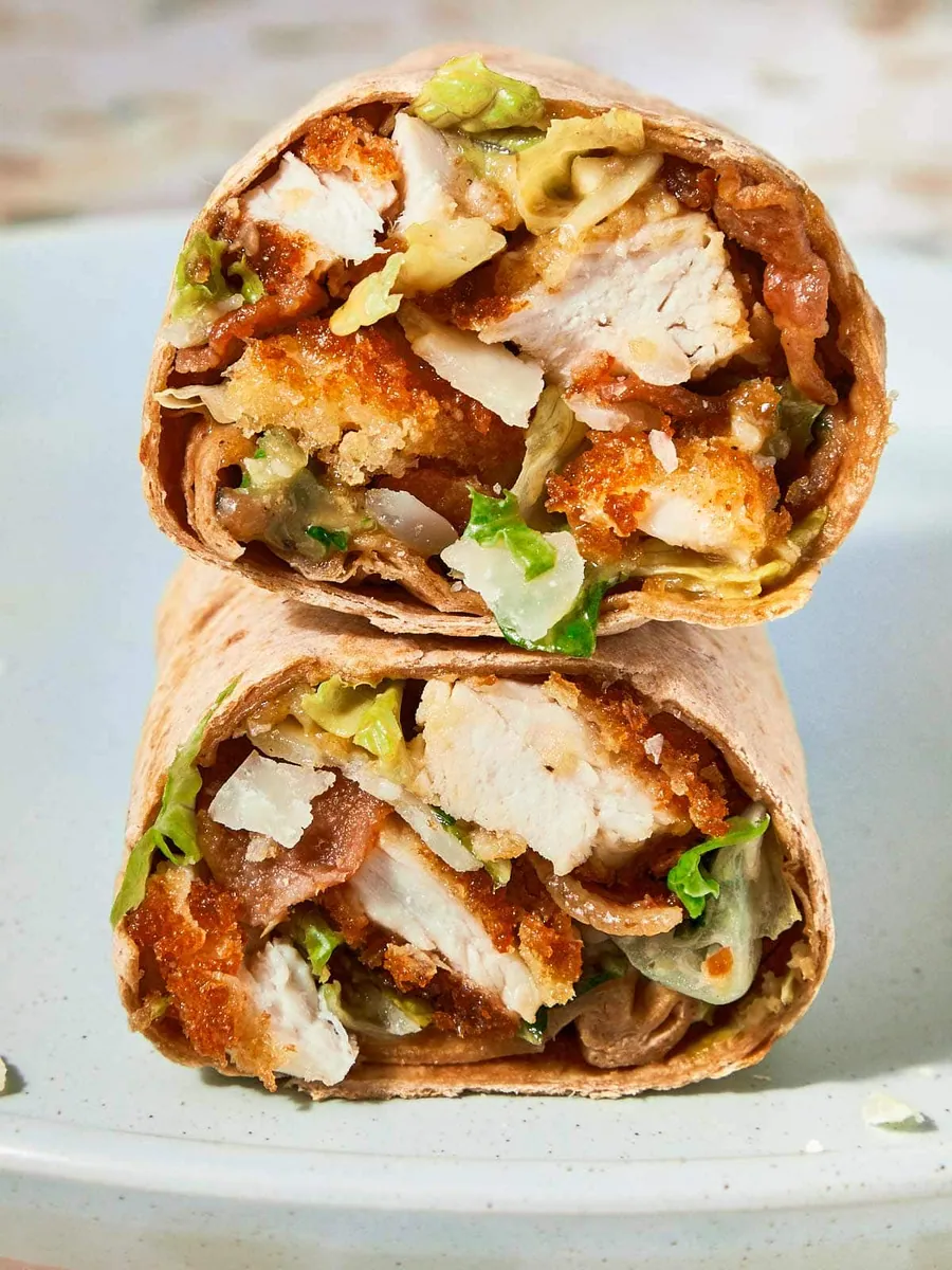 Crispy Chicken Caesar Wrap
