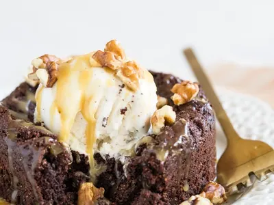 Flourless Brownies for Two