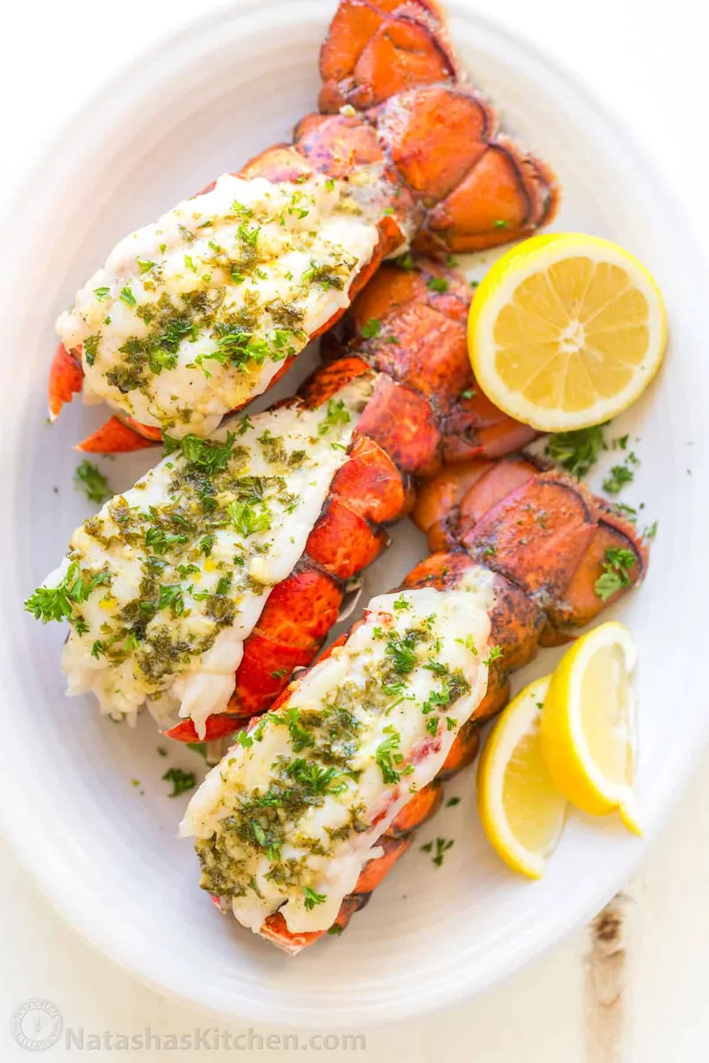 Garlic Lemon Lobster Tails