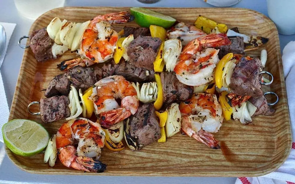 Shrimp Steak Kebabs