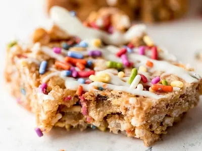 Birthday Cake Rice Treats