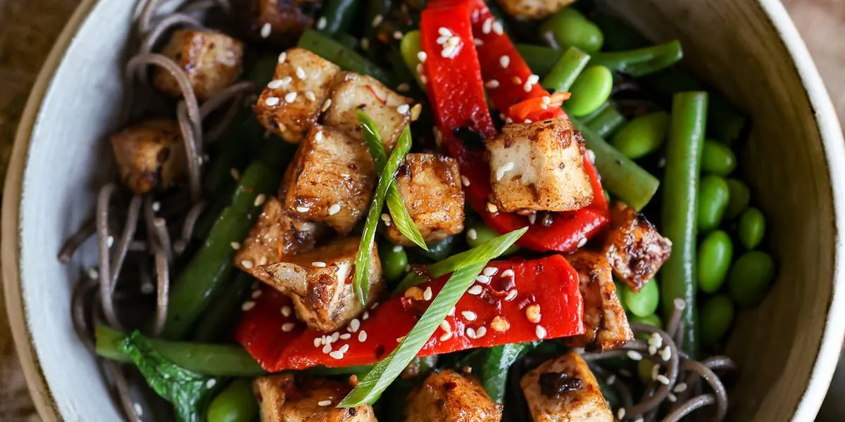 Black Bean Garlic Tofu Bowl