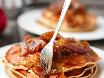Caramel Apple Pancakes