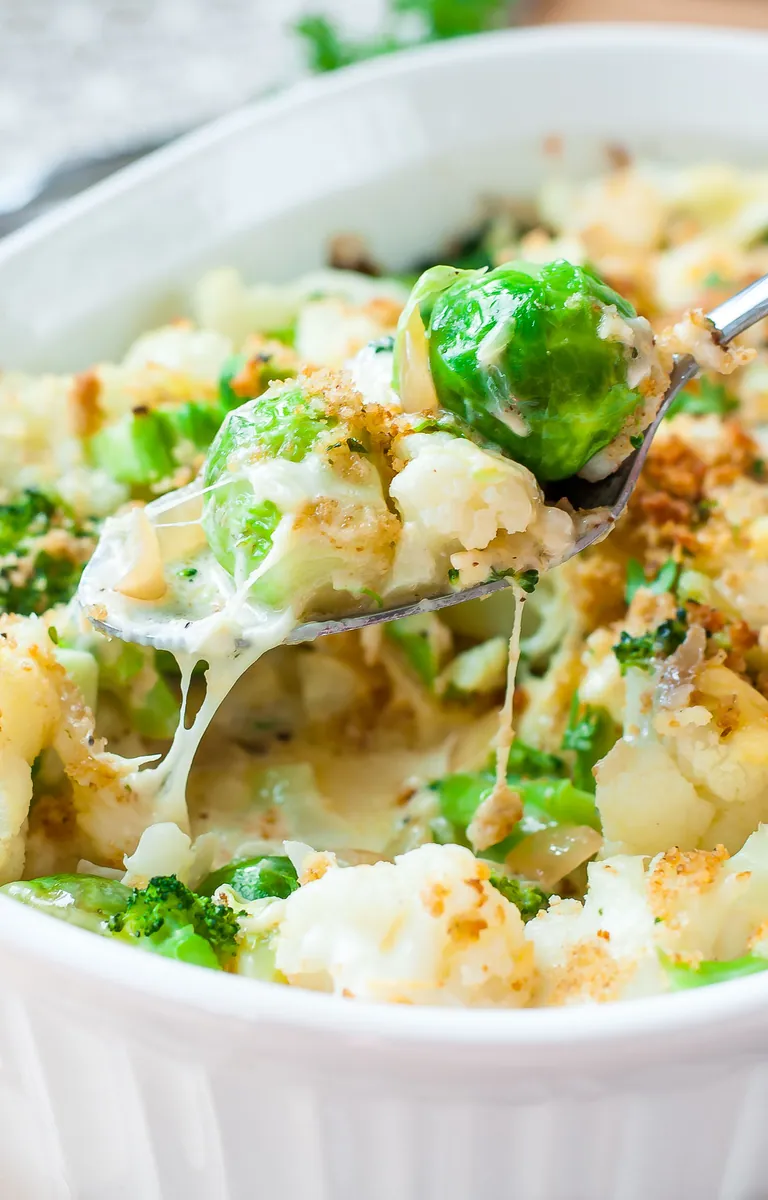 Broccoli Cauliflower Sprout Casserole