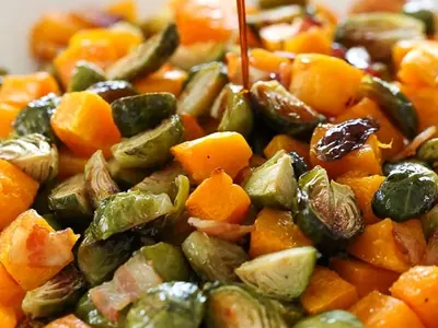 Maple Soy Roasted Vegetables