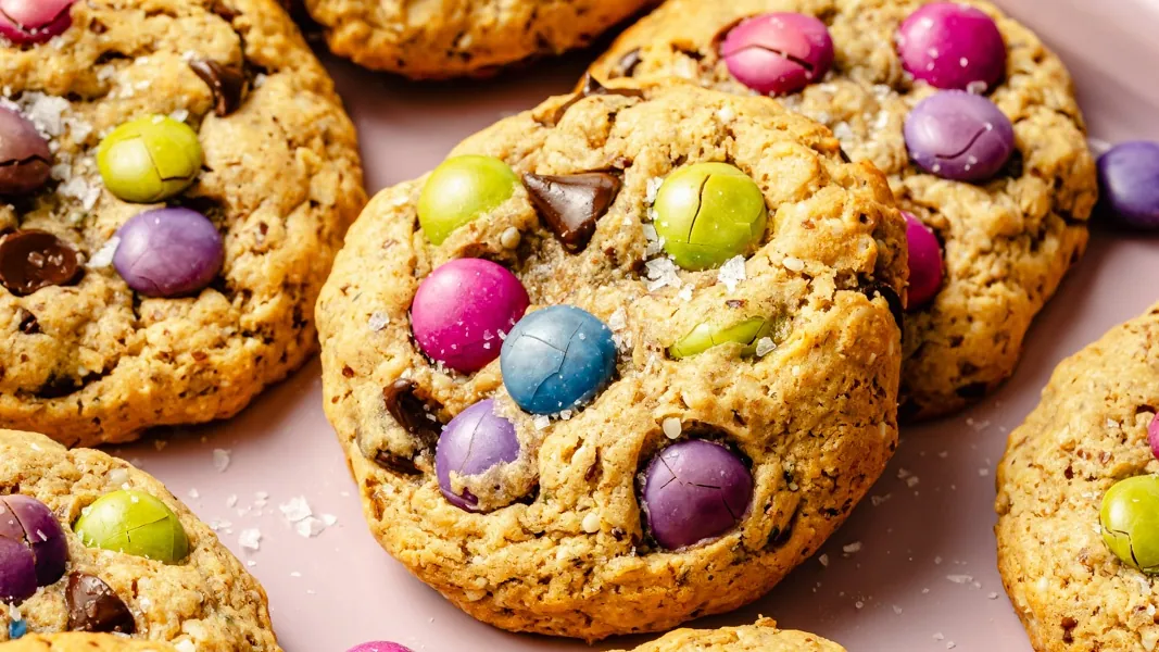 Peanut Butter Oat Monster Cookies