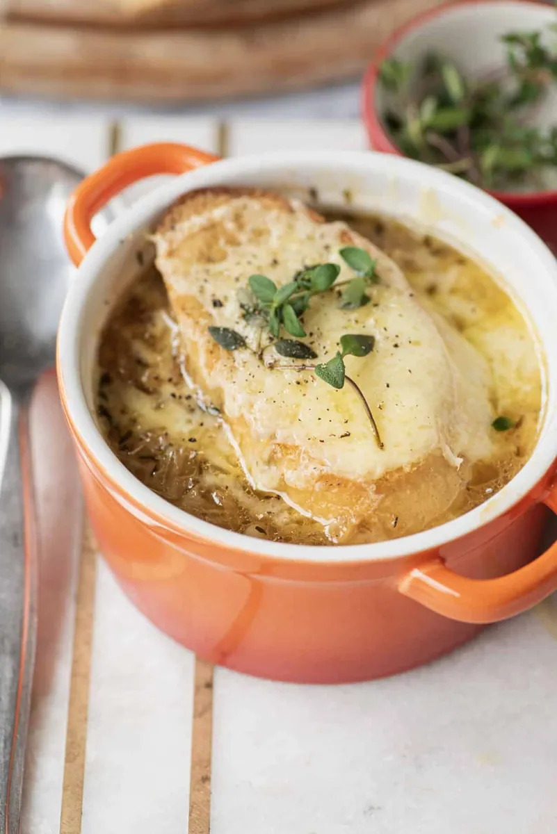 French Onion Soup with broth