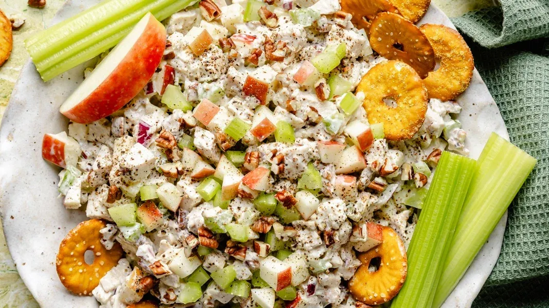 Honey Mustard Chicken Salad with nuts and seeds
