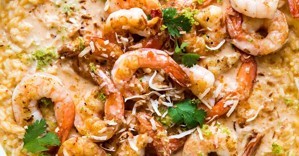 Coconut Red Curry Risotto
