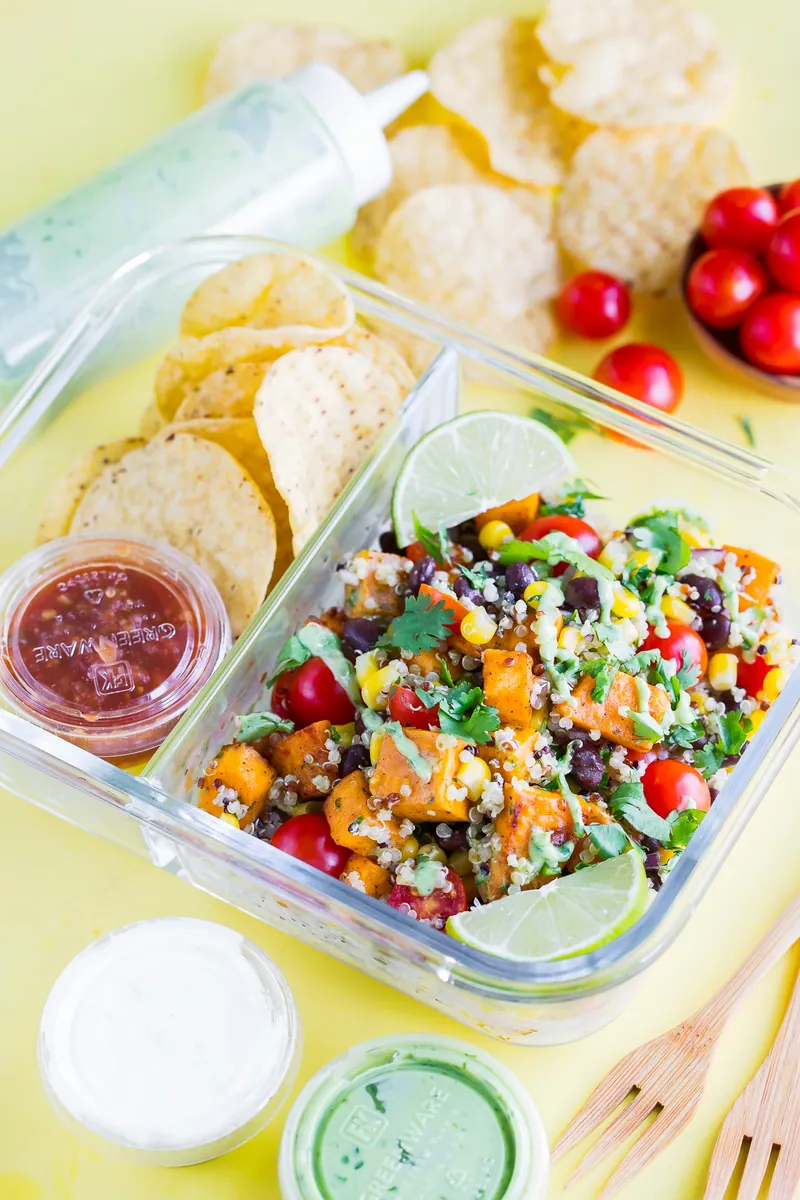 Black Bean Sweet Potato Quinoa Salad