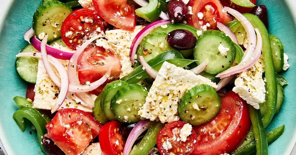 Greek Salad with cucumbers