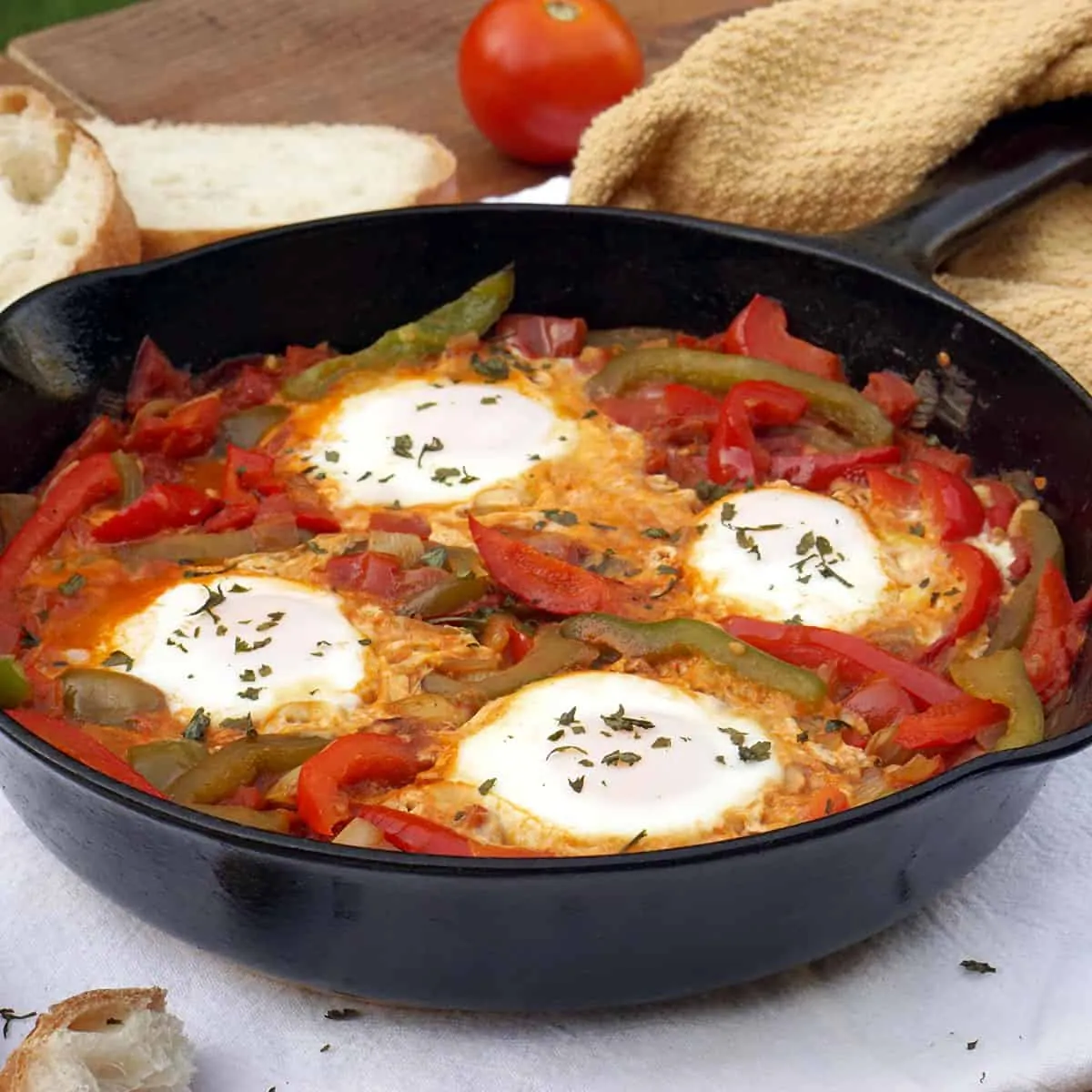 Tomato Pepper Chakchouka