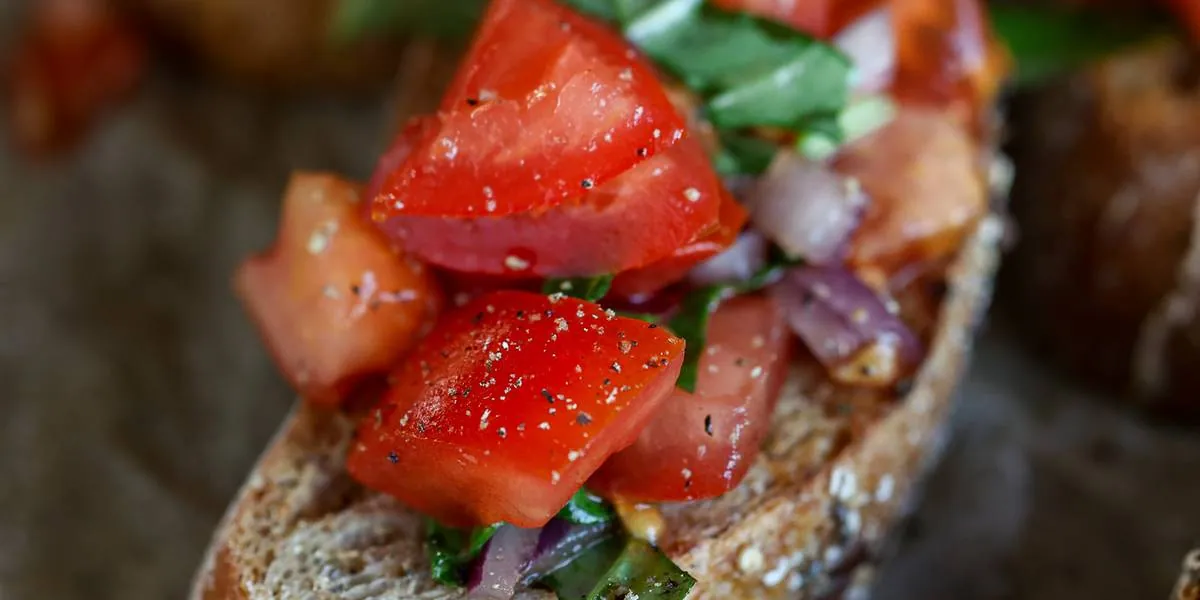 Balsamic Basil Bruschetta