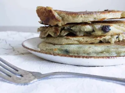Blueberry Sourdough Pancakes