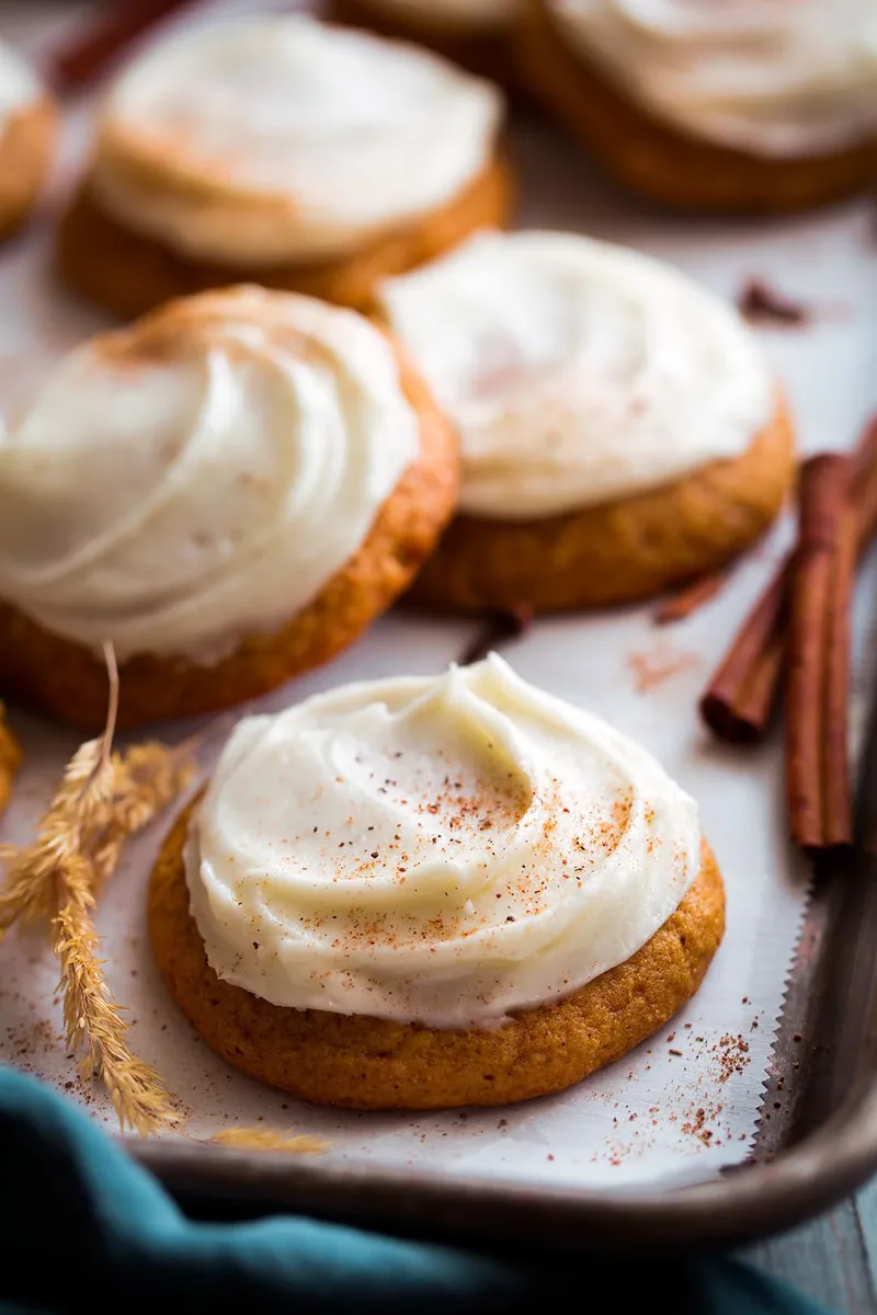 Pumpkin Cream Cheese Cookies