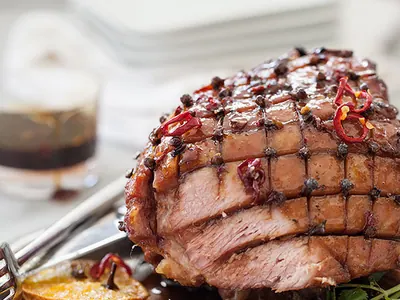 Sticky Glazed Asian Ham