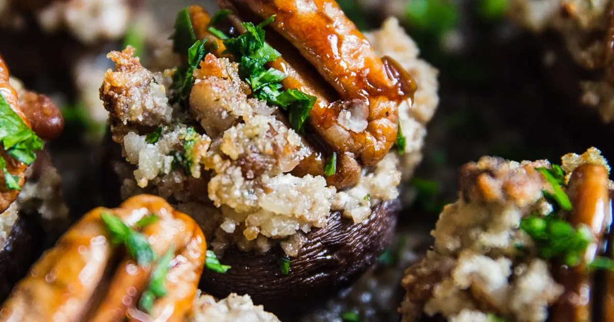 Goat Cheese Stuffed Mushrooms