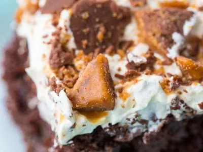 Chocolate Caramel Toffee Cake