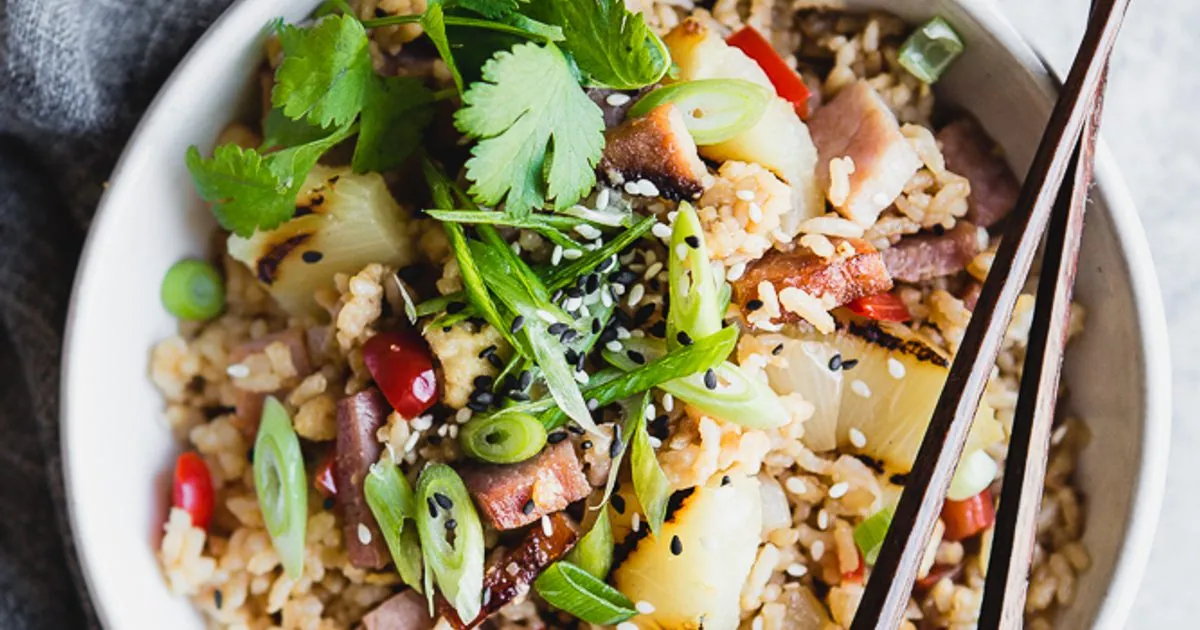 Ham Pineapple Fried Rice