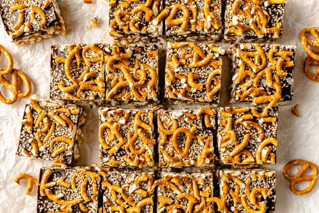 Chocolate Tahini Rice Treats