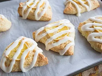 Meyer Lemon Iced Scones