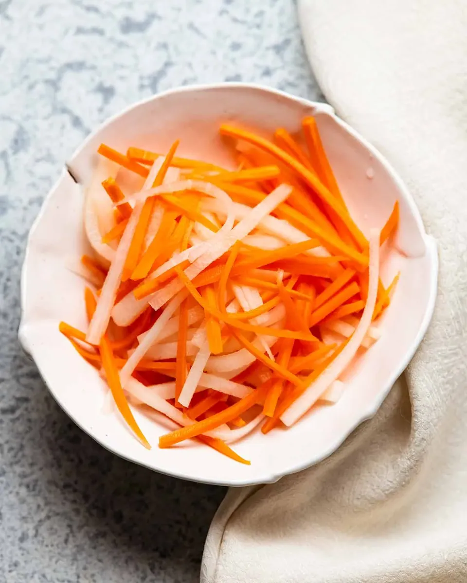 Pickled Carrots and Daikon