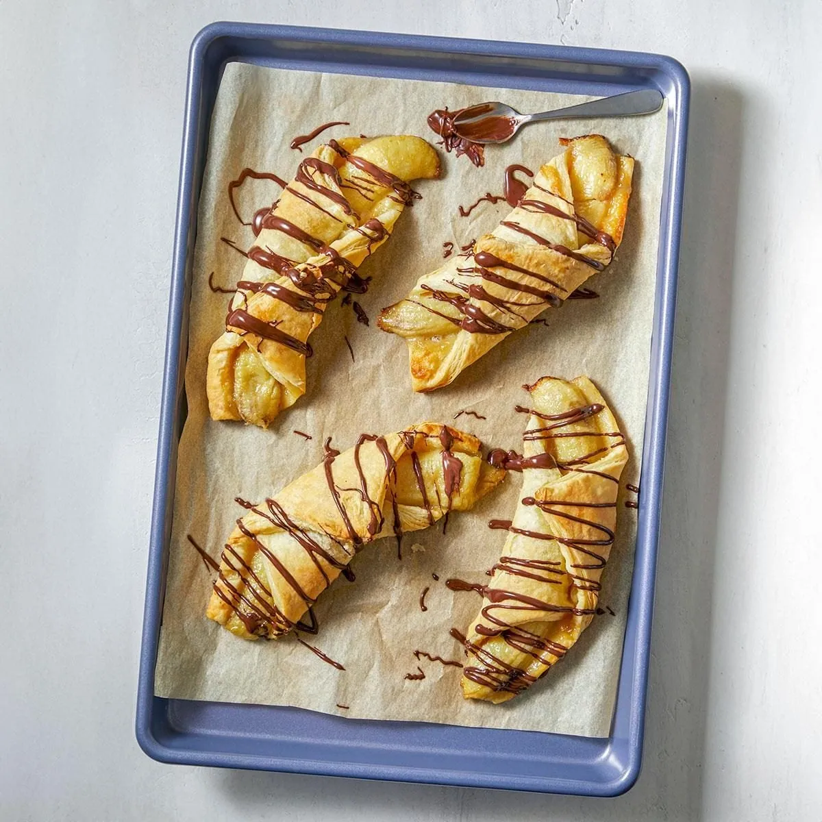 Banana Chocolate Puff Pastry