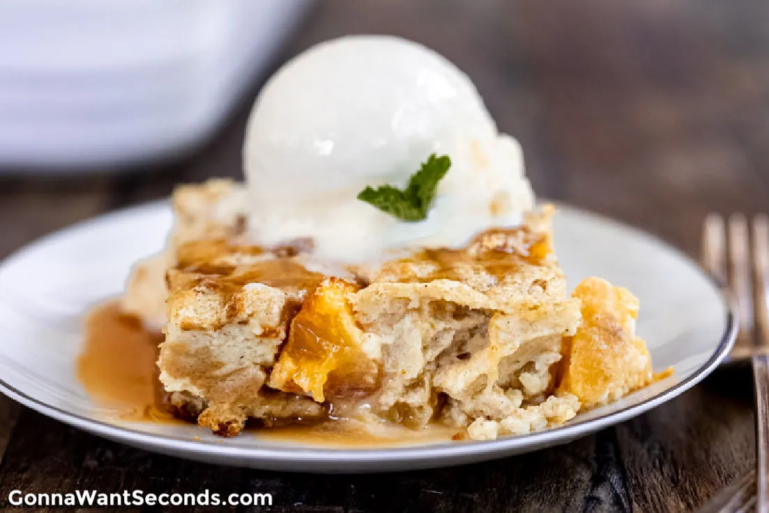 Peach Bread Pudding